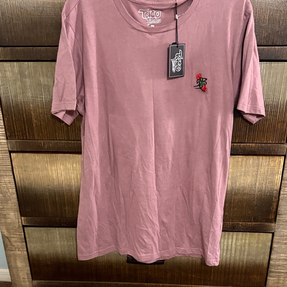Taco Rose Embroidered T-Shirt